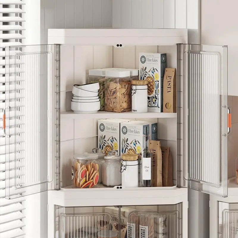 Multi-Tier Foldable Corner Storage Shelf