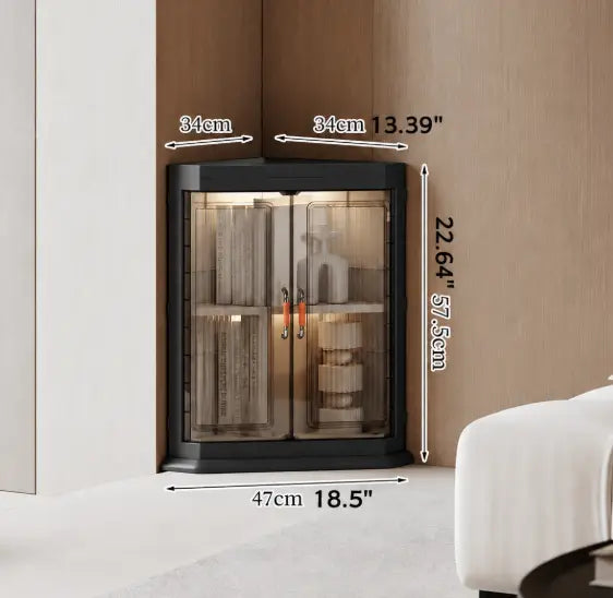 Multi-Tier Foldable Corner Storage Shelf