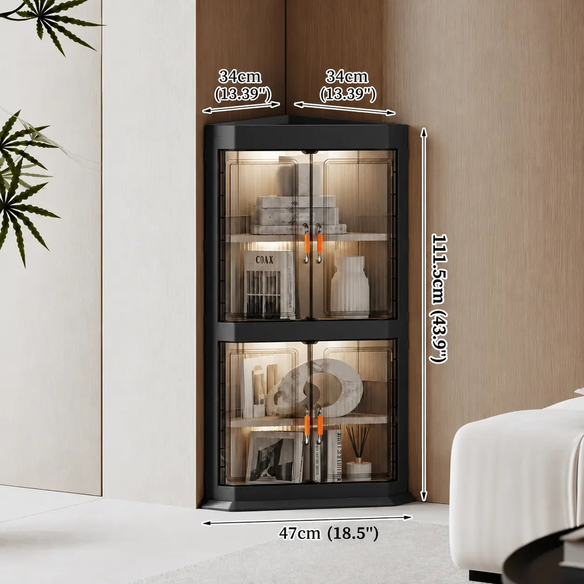 Multi-Tier Foldable Corner Storage Shelf