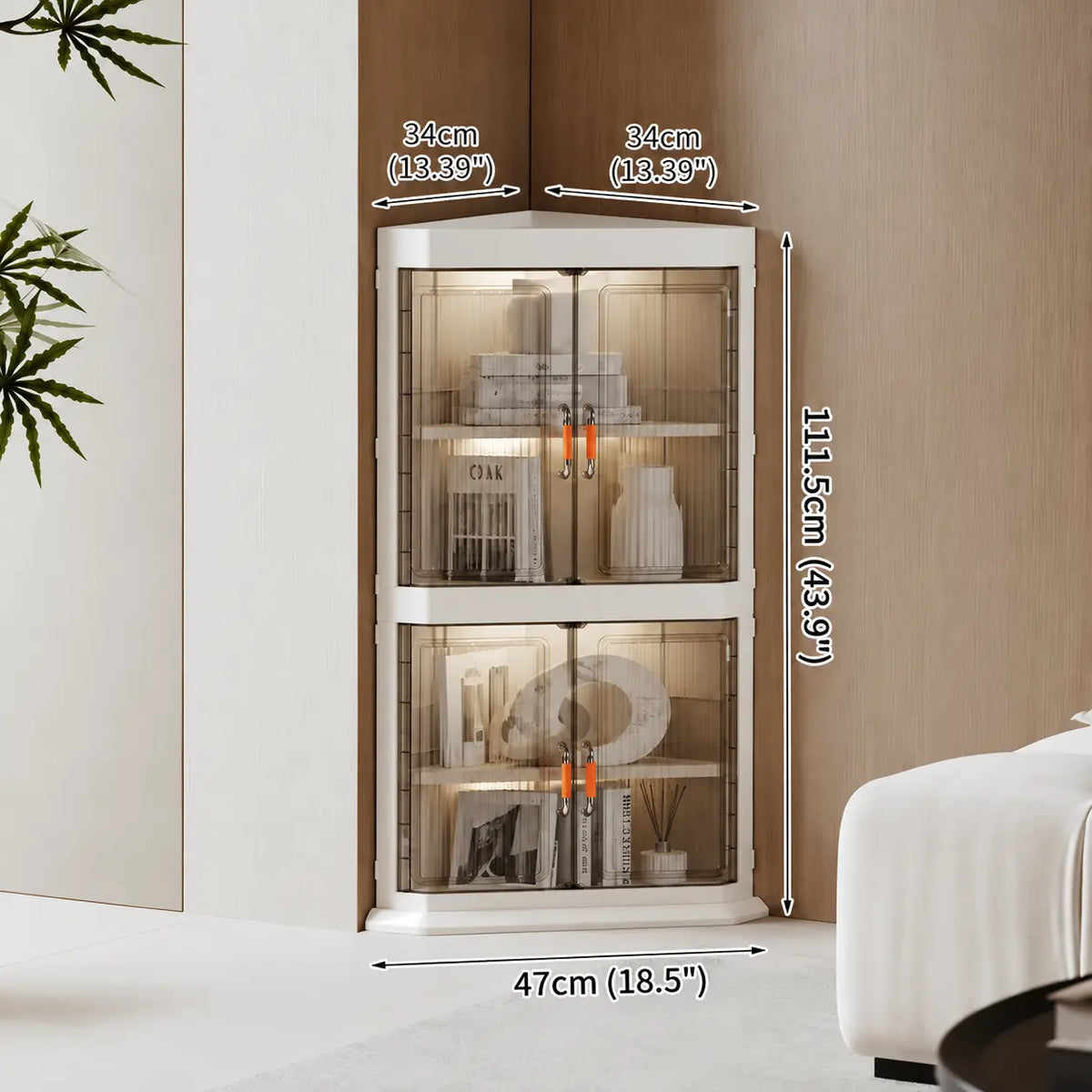 Multi-Tier Foldable Corner Storage Shelf